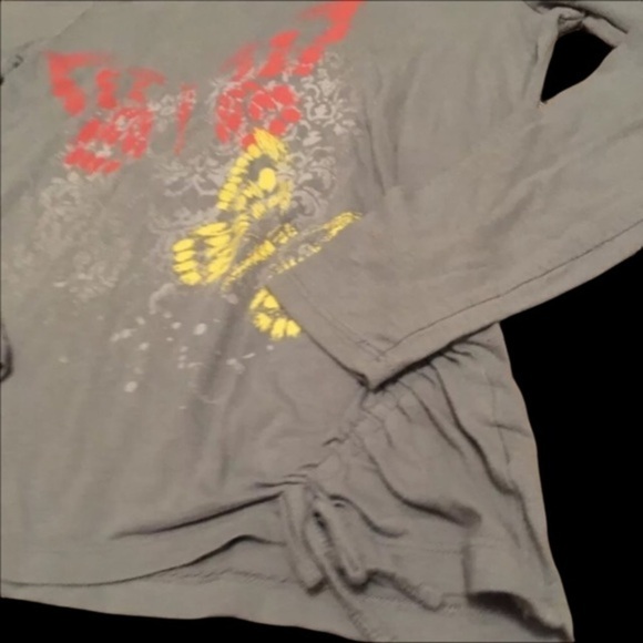 ARIZONA Girls Butterfly Longsleeve T-Shirt - Picture 6 of 6